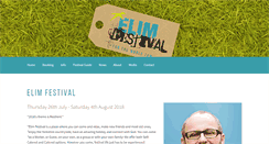 Desktop Screenshot of elimfestival.org
